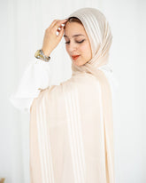 Lined Crinkle Satin – Light Salmon